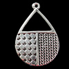 Pendant, Zinc Alloy Jewelry Findings, Teardrop 18x28mm, Sold by Bag