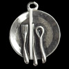 Pendant, Zinc Alloy Jewelry Findings, 15x19mm, Sold by Bag