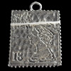 Pendant, Zinc Alloy Jewelry Findings, 19x26mm, Sold by Bag