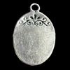 Pendant, Zinc Alloy Jewelry Findings, 15x24mm, Sold by Bag