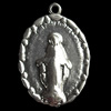 Pendant, Zinc Alloy Jewelry Findings, 16x24mm, Sold by Bag