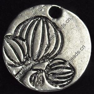 Pendant, Zinc Alloy Jewelry Findings, 18mm, Sold by Bag
