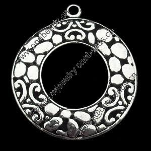 Pendant, Zinc Alloy Jewelry Findings, Flat Round, 25x28mm, Sold by Bag