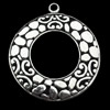 Pendant, Zinc Alloy Jewelry Findings, Flat Round, 25x28mm, Sold by Bag