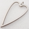 Zinc alloy Jewelry Pendant/Charm, Nickel-free & Lead-free A Grade 36x65mm, Sold by PC 