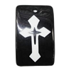 Resin Pendants, Rectangle 28x45mm Hole:3mm, Sold by Bag