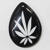 Resin Pendants, Teardrop 28x39mm Hole:2.5mm, Sold by Bag