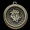 Pendant, Zinc Alloy Jewelry Findings, 26x29mm, Sold by Bag