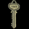 Pendant, Zinc Alloy Jewelry Findings, Key, 21x51mm, Sold by Bag