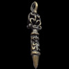 Pendant, Zinc Alloy Jewelry Findings, 10x43mm, Sold by Bag