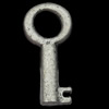 Pendant, Zinc Alloy Jewelry Findings, Key, 15x32mm, Sold by Bag