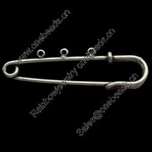 Pendant, Zinc Alloy Jewelry Findings, 50x11mm, Sold by Bag