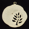 Pendant, Zinc Alloy Jewelry Findings, 23x28mm, Sold by Bag