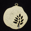 Pendant, Zinc Alloy Jewelry Findings, 17x20mm, Sold by Bag
