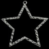 Pendant, Zinc Alloy Jewelry Findings, Star, 45x47mm, Sold by Bag