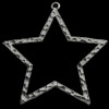 Pendant, Zinc Alloy Jewelry Findings, Star, 35x38mm, Sold by Bag