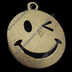 Pendant, Zinc Alloy Jewelry Findings, 23x27mm, Sold by Bag