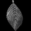 Pendant, Zinc Alloy Jewelry Findings, Leaf, 35x73mm, Sold by Bag