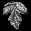 Pendant, Zinc Alloy Jewelry Findings, Leaf, 52x63mm, Sold by Bag