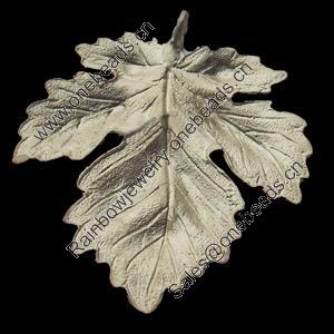 Pendant, Zinc Alloy Jewelry Findings, Leaf, 36x41mm, Sold by Bag