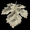 Pendant, Zinc Alloy Jewelry Findings, Leaf, 36x41mm, Sold by Bag