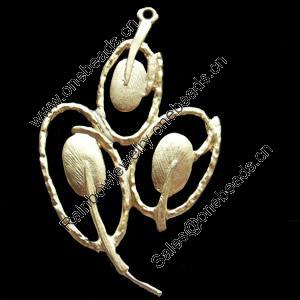 Pendant, Zinc Alloy Jewelry Findings, 25x42mm, Sold by Bag