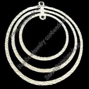 Pendant, Zinc Alloy Jewelry Findings, 37x48mm, Sold by Bag