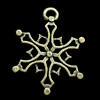 Pendant, Zinc Alloy Jewelry Findings, Flower, 15x20mm, Sold by Bag