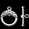 Clasps Zinc Alloy Jewelry Findings Lead-free, Loop:13x15mm Bar:16x6mm, Sold by Bag