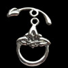 Clasps Zinc Alloy Jewelry Findings Lead-free, Loop:14x18mm Bar:18x3mm, Sold by Bag