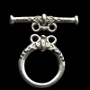 Clasps Zinc Alloy Jewelry Findings Lead-free, Loop:15x17mm Bar:23x6mm, Sold by Bag