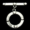 Clasps Zinc Alloy Jewelry Findings Lead-free, Loop:16x18mm Bar:23x5mm, Sold by Bag