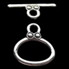 Clasps Zinc Alloy Jewelry Findings Lead-free, Loop:18x19mm Bar:24x9mm, Sold by Bag