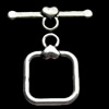 Clasps Zinc Alloy Jewelry Findings Lead-free, Loop:18x24mm Bar:29x8mm, Sold by Bag