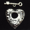 Clasps Zinc Alloy Jewelry Findings Lead-free, Loop:20x23mm Bar:21x6mm, Sold by Bag