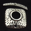 Clasps Zinc Alloy Jewelry Findings Lead-free, Loop:22mm Bar:26x4mm, Sold by Bag