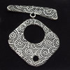 Clasps Zinc Alloy Jewelry Findings Lead-free, Loop:25x26mm Bar:27x6mm, Sold by Bag