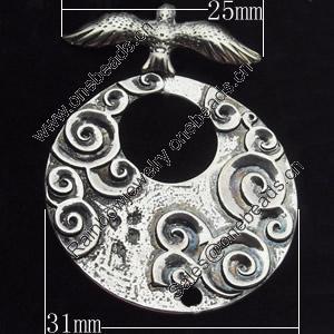 Clasps Zinc Alloy Jewelry Findings Lead-free, Loop:31mm Bar:25x10mm, Sold by Bag