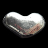 Beads, Zinc Alloy Jewelry Findings, Heart, 11x7mm, Sold by Bag