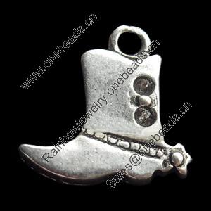 Pendant, Zinc Alloy Jewelry Findings, 14x14mm, Sold by Bag