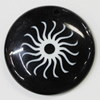 Resin Pendants, Round 37mm Hole:2.5mm, Sold by Bag