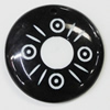 Resin Pendants, Round 37mm Hole:2.5mm, Sold by Bag