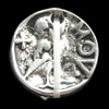 Pendant, Zinc Alloy Jewelry Findings, 11mm, Sold by Bag