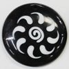 Resin Pendants, Round 37mm Hole:2.5mm, Sold by Bag