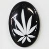 Resin Pendants, Flat Oval 38x26mm Hole:2.5mm, Sold by Bag