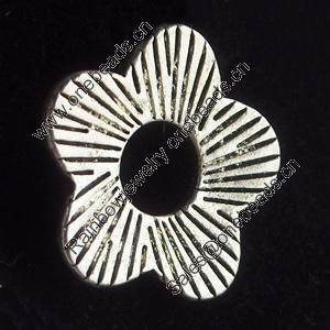 Pendant, Zinc Alloy Jewelry Findings, Flower, 13mm, Sold by Bag