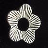 Pendant, Zinc Alloy Jewelry Findings, Flower, 13mm, Sold by Bag