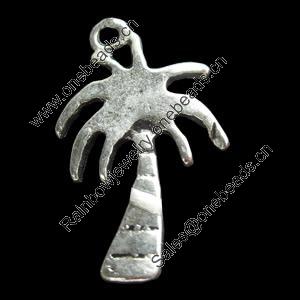 Pendant, Zinc Alloy Jewelry Findings, 11x17mm, Sold by Bag