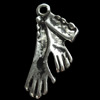Pendant, Zinc Alloy Jewelry Findings, 9x21mm, Sold by Bag