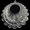 Pendant, Zinc Alloy Jewelry Findings, 47x51mm, Sold by Bag